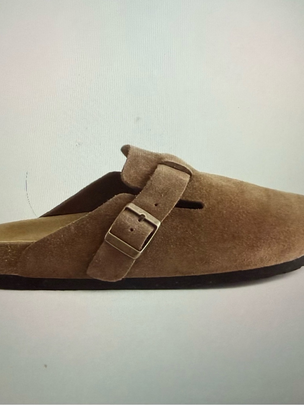 Water repellent suede clog mule - Picture 2 of 5